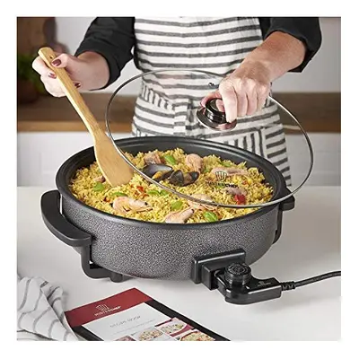 MisterChef Multi-Function Cooker - Electric Frying Pan Cooker with Tempered Glass - 36cm - Energ