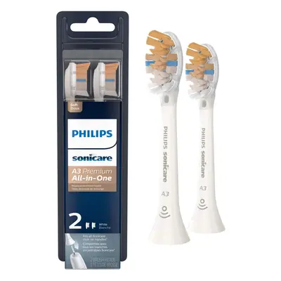 Philips Sonicare Genuine A3 Premium All-in-One Replacement Toothbrush Heads Brush Heads White HX