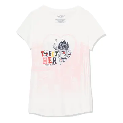 Tommy Hilfiger Girls' Short Sleeve Cotton T-Shirt with Graphic Print D