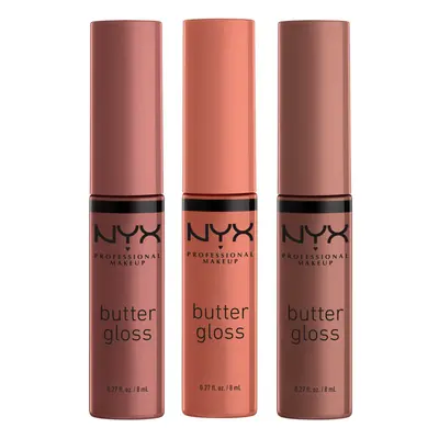 NYX PROFESSIONAL MAKEUP Butter Gloss Brown Sugar Non-Sticky Lip Gloss - Pack Of (Sugar High Spik