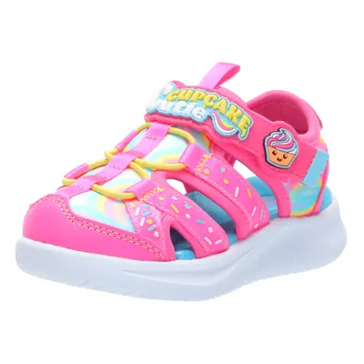 Skechers Girls Jumpsters Sandal Sneaker Hot Pink/Multi Toddler