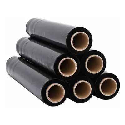 (black, cm x m/ pcs) vidaXL Stretch Films Packaging Film Wrapping Film Stretch Wrap Roll Î¼m