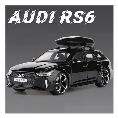 (Black) 1:32 Audi RS6 Quattro Station Wagon Alloy Model Car Toy Diecasts Metal Casting Sound and