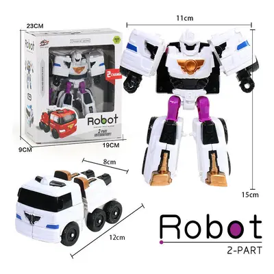 (With box, R white) Action Figure Korea Cartoon Tobot Transformation Robot Toys Popular Anime