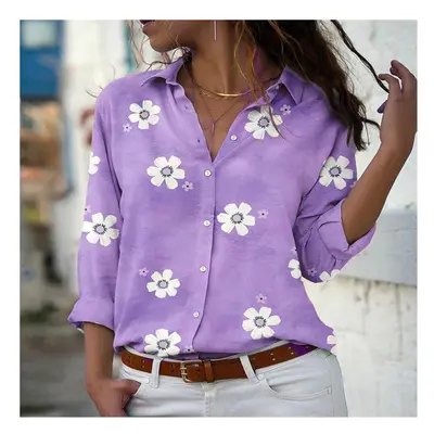 (wsx2838, XS) hot style ladies shirts fashionable women's Hawaiian shirts long sleeves outdoor h