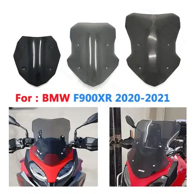 (390MM Gray) For BMW F900XR F900 XR F 900XR 2021 Motorcycle Windshield Windscreen