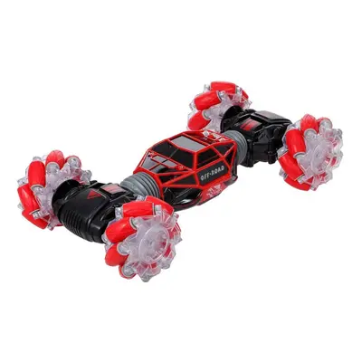 (red) Rc Stunt Car 4wd Watch Gesture Sensor Control Deformable Electric Car All-terrain Transfor