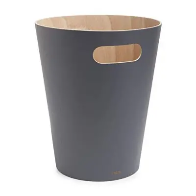 Woodrow Gallon Modern Wooden Trash Can Wastebasket Garbage Can or Recycling Bin for Home or Offi