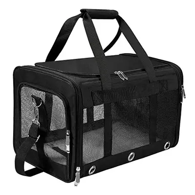 Soft Sided Foldable Cat/Dog/Pet/Puppy Carrier Bag, Portable Pets Travel Carriers For Cats/Dogs W