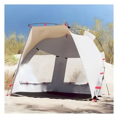 vidaXL Beach Tent 2-Person Grey Quick Release Waterproof