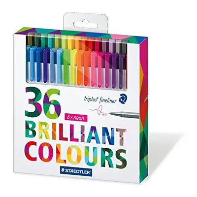 STAEDTLER C36JB 0.3 mm Triplus Fineliner Pens, Adult Colouring Packaging, Assorted Colours, Pack