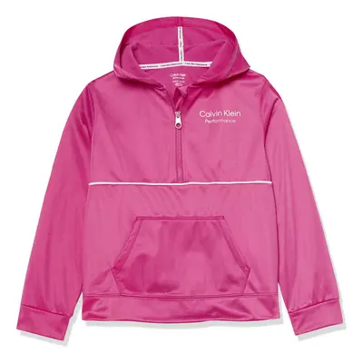 Calvin Klein Girls' Performance Hoodie Sweatshirt Berry Sport