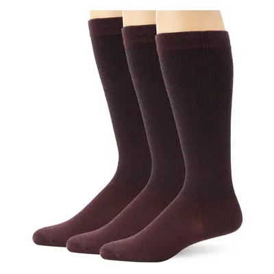 Dr Scholls Mens graduated compression Over The calf Socks-2 & Pair Packs, Burgundy