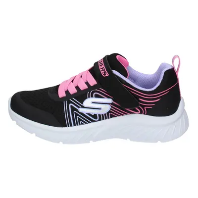 Skechers Kids Girls Microspec Plus-Swirl Sweet Sneaker Black/Multi