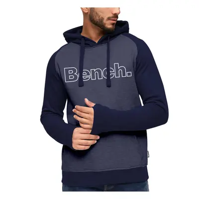 (S, Navy) Bench Mens Manchini Pullover Hooded Sweatshirt Hoody Jumper Hoodie