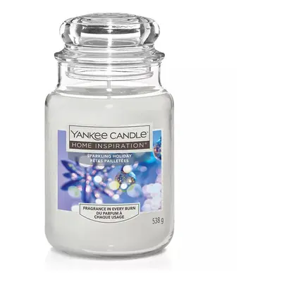 Yankee Candle Sparkling Holiday Large Glass Jar Scented Fragrance 538g