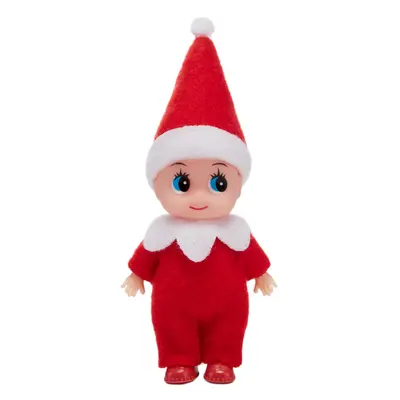 JOYIN Christmas Red Tiny Elf Doll Soft Plush Toy Doll for Christmas Decor Xmas Gift Xmas Clothin