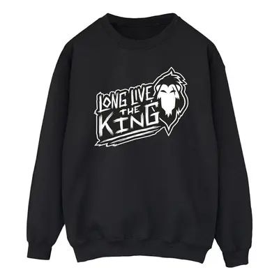 (XXL, Black) Disney Mens The Lion King The King Sweatshirt