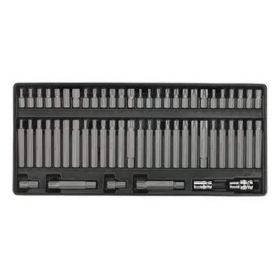 60pc Security TRX-Star Hex Ribe Spline Bit Set with x 397mm Tool Tray