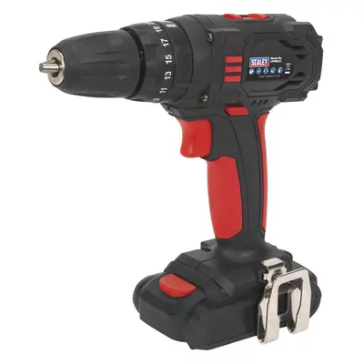 18V Cordless Hammer Drill Driver Kit - 10mm Keyless Chuck - 1.5Ah Lithium-ion