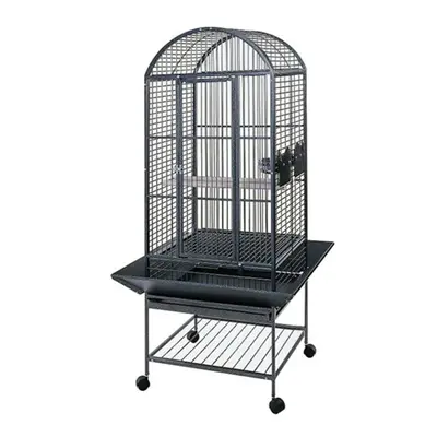 Strong Parrot Cage Villa Minerva Silverstone Grey 46x46x144 cm