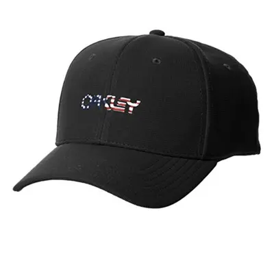 9064799 STRETCH PANEL HAT L/XL Oakley Panel Stretch Hat Black/Flag L/XL (Pack of 1)