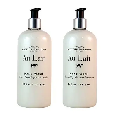 Scottish Fine Soaps Au Lait Liquid Hand Wash - 500ml/17.5 oz (2-Pack)