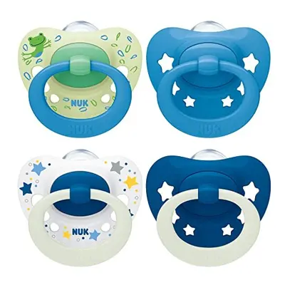 Signature Day & Night Baby Dummy months Soothes 95% of Babies Heart-Shaped BPA-Free Silicone Soo