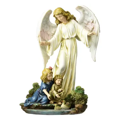 Joseph's Studio by Roman - Guardian Angel with Children Figure on Base Renaissance Collection 8.