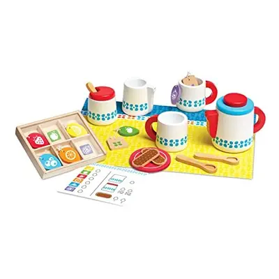 Steep & Serve Wooden Toy Tea Set | Wooden Toys | Pretend Play | Wooden Food | 3+ | Gift for Boy 