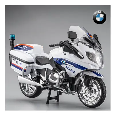 (Police White no box) 1:12 BMW R1250RT Motorcycles Simulation Alloy Motorcycle Model Shock Absor