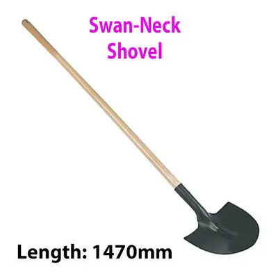 Heavy Duty 1470mm Swan Neck Shovel Digging Plant Trench Hole Garden Landscape