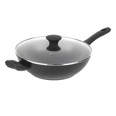 Salter BW08780 Geo Hex Non-Stick Wok With Lid - 28cm Wok, Lightweight, Side Handles, X Tougher* 