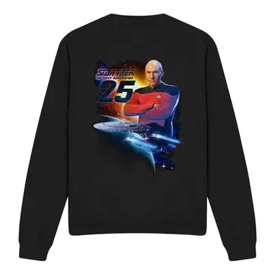 (L, Black) Star Trek Unisex Adult The Next Generation Sweatshirt