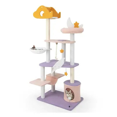 Cat Tree Indoor cm Multi-level Tall Large Kitty Tower Climbing Frame