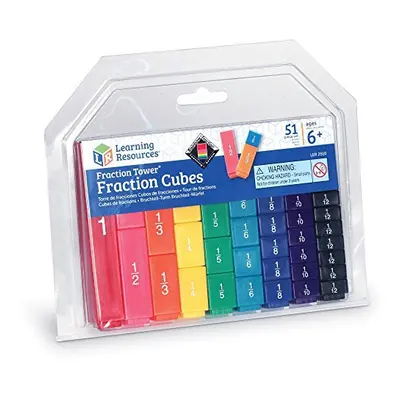 Learning Resources Fraction Tower Fraction Cubes Pieces