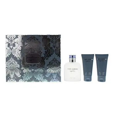 Dolce & Gabbana Light Blue Pour Homme Gift Set 125ml EDT + 50ml Aftershave Balm + 50ml Shower Ge