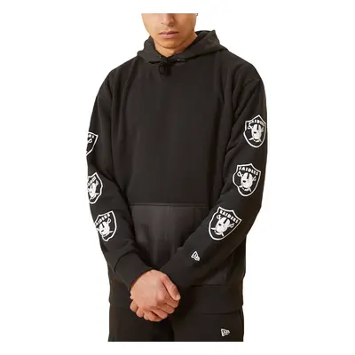 (S, Black) New Era Mens Las Vegas Raiders MLB Pullover Hoodie Sweatshirt Hoodie - Black