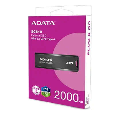 ADATA SC610 USB flash drive TB USB Type-A 3.2 Gen (3.1 Gen 2) Black