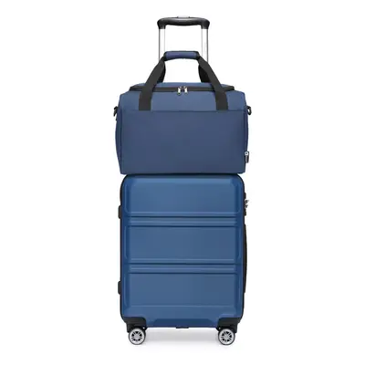 (Navy, 24''+travel bag) or Classic Hard Shell Suitcase With a Travel Bag