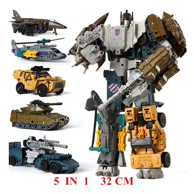 (HZX IN SET B) IN Transformation Robot Car Toys Anime Devastator Aircraft Tank Model KO Boys Tru