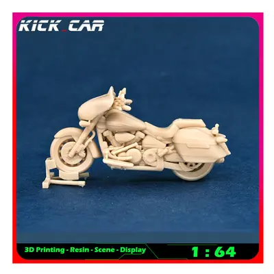 (Julio Scooter) 1/64 Motorcycle Model Car Diorama Uncolored Resin