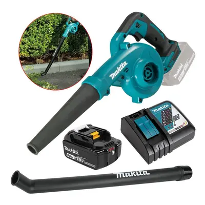 Makita DUB185RT 18v Cordless Garden Leaf Blower Variable Speed 5Ah + Long Nozzle