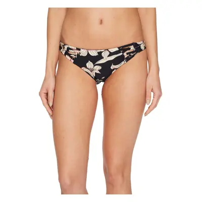 ONeill Womens Standard Albany Floral Strappy Bikini Bottom Swimsuit Black