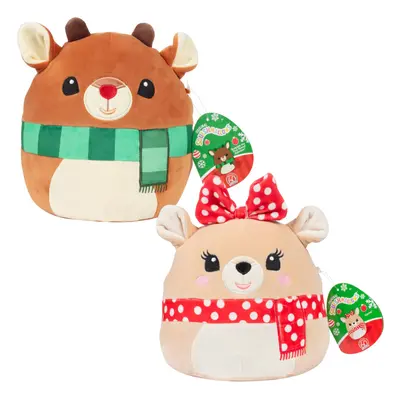 Squishmallows 8-Inch Rudolph & Clarice Set - Rudolph The Red Nosed Reindeer - Official Jazwares 