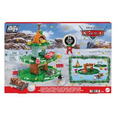 Mattel Disney and Pixar Cars Minis Advent Calendar with Pieces Surprises Include Toy Mini Cars S