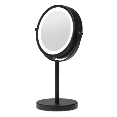 Croydex Illuminated Magnifying Bathroom LED Mirror Battery Operated, Free Standing Mirror, Adjus