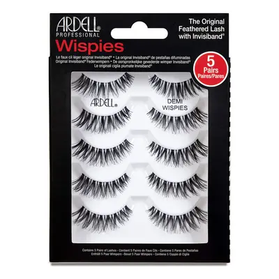 False Eyelashes Demi Wispies, Pairs Multipack Natural-Looking Wispy Effect, Medium Volume & Leng