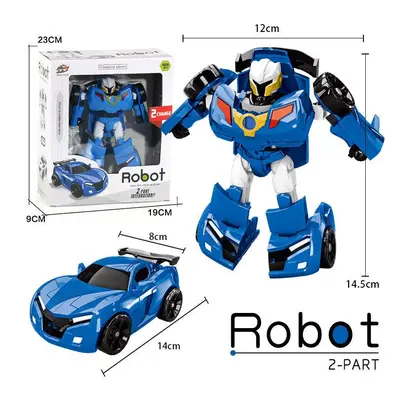 (With box, Y blue) Action Figure Korea Cartoon Tobot Transformation Robot Toys Popular Anime