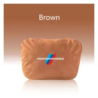 (1Pcs Brown) Top Quality Car Headrest Neck Support Seat Soft Neck Pillow for BMW E46